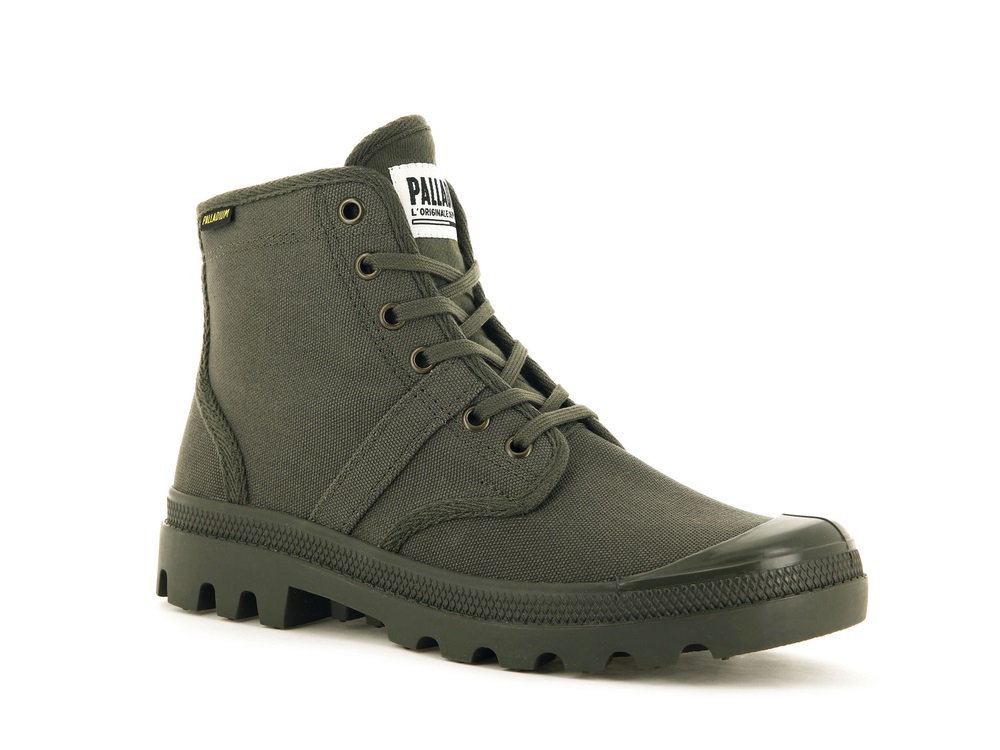 Botas Palladium PALLABROUSSE Hombre Verde Oliva | Costa Rica-06573